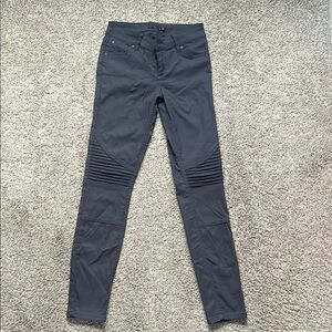 Stylish Blue Moto Pants